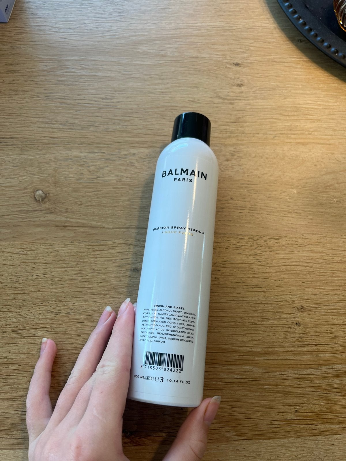 Balmain Session Spray Strong Haarlak - Nieuw, Ophalen of Verzenden, Nieuw, Gel, Wax, Haarlak of Mousse
