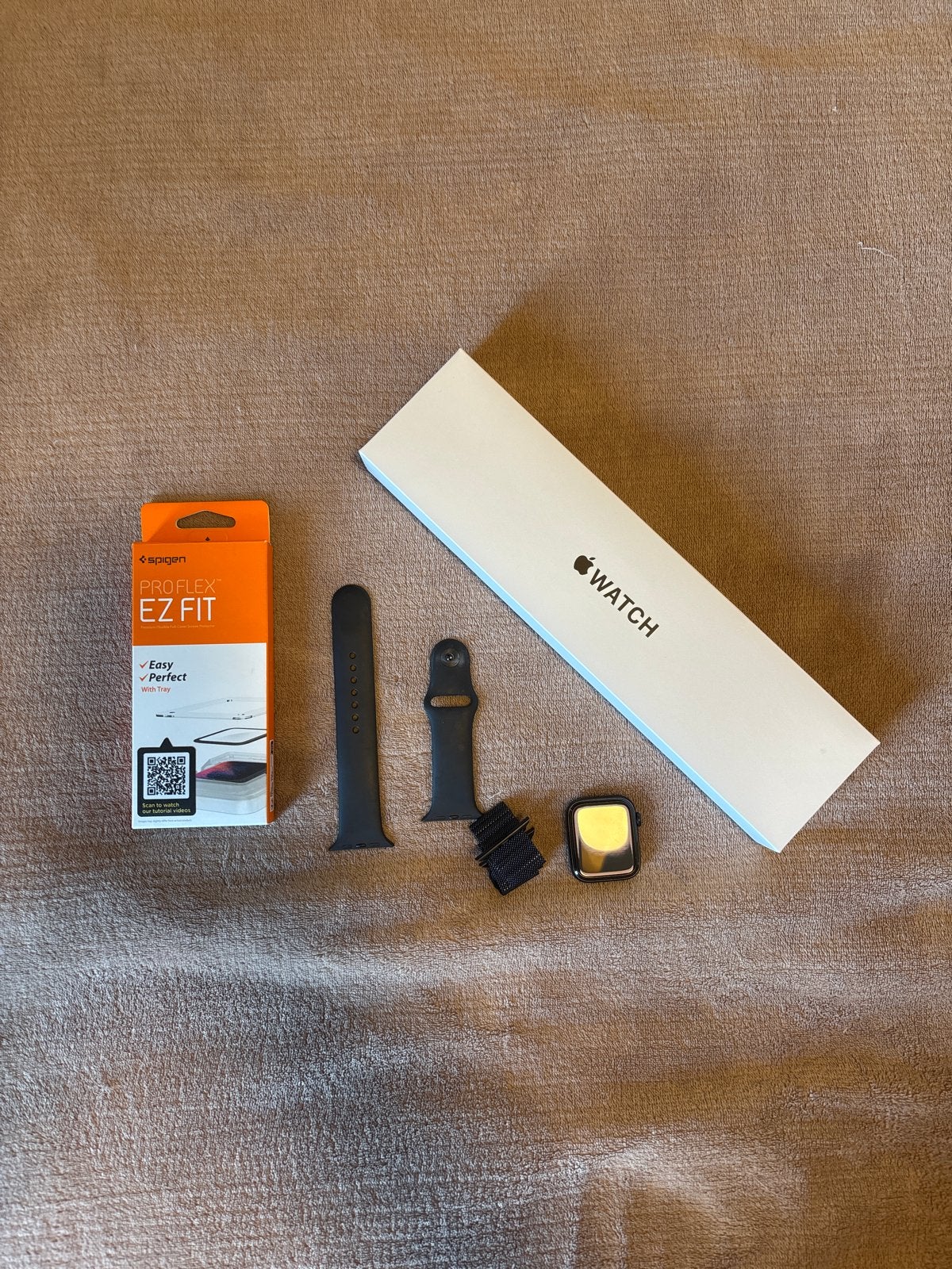 Apple Watch SE (2e gen) 44mm GPS met extra bandje, Ophalen, Zwart, IOS, Zo goed als nieuw