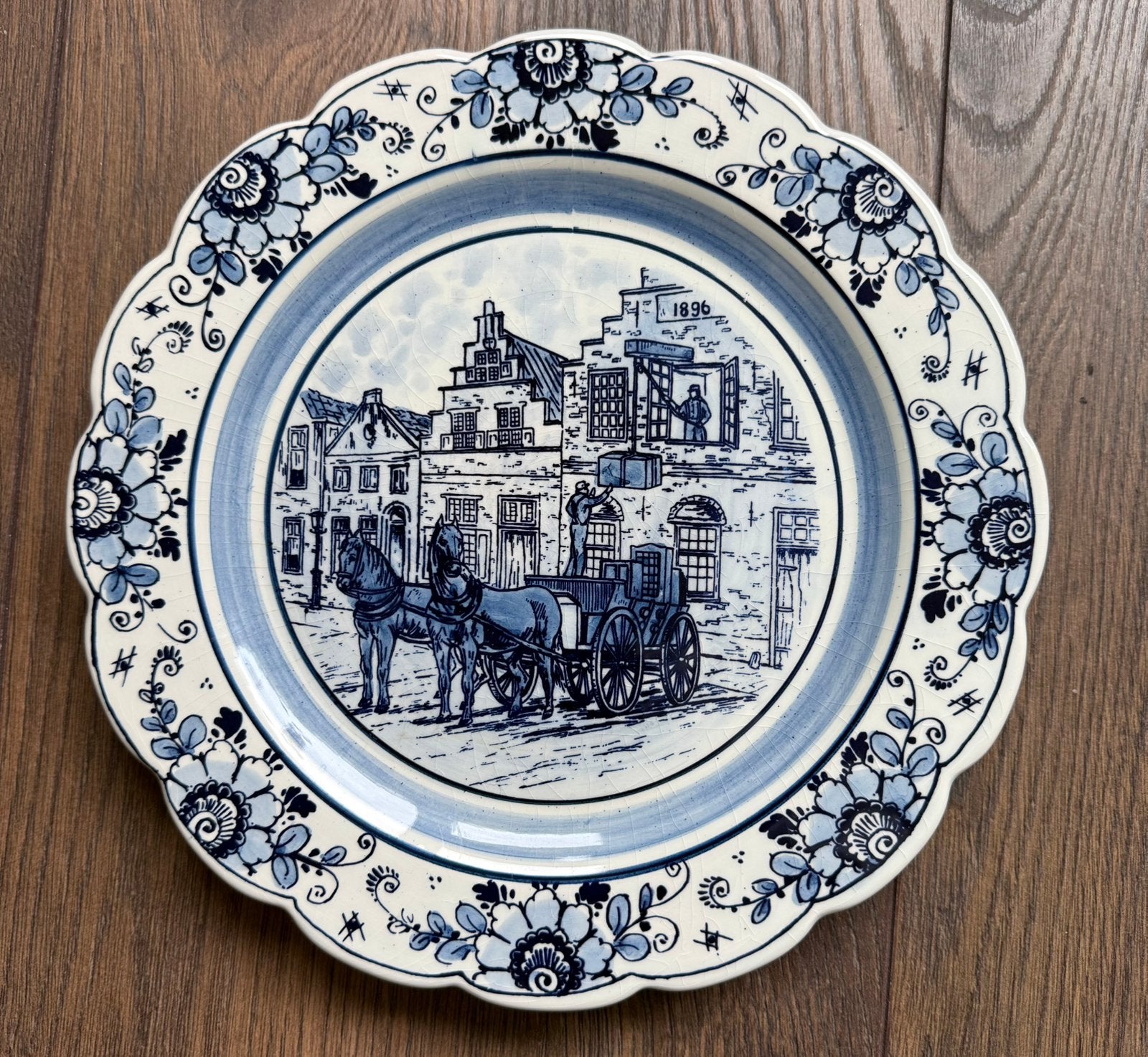 Delfst blauw bord, Ophalen of Verzenden