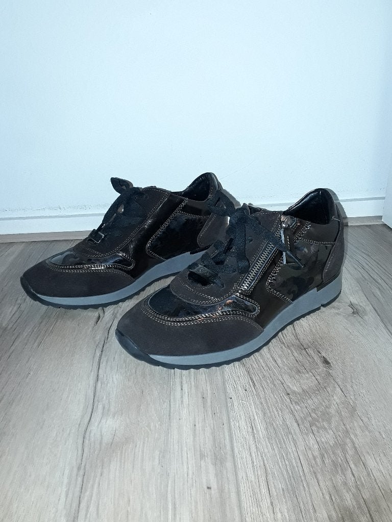 DL SPORT Bruine Sneakers Met Print Maat 41, Kleding | Dames, Bruin, Ophalen of Verzenden, DL Sport, Sneakers of Gympen