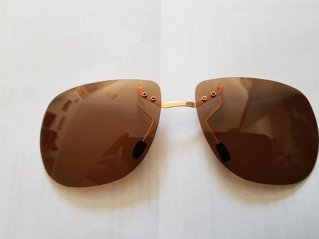 voorhanger clip-on zonnebril NIEUW met etui, Sieraden, Tassen en Uiterlijk, Zonnebrillen en Brillen | Heren, Ophalen of Verzenden