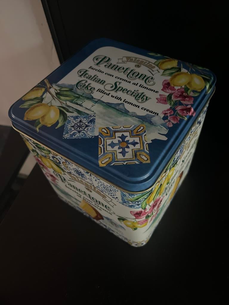 Valentino Panettone Blik - Italiaanse Specialiteit, Ophalen of Verzenden, Gebruikt, Overige, Overige merken