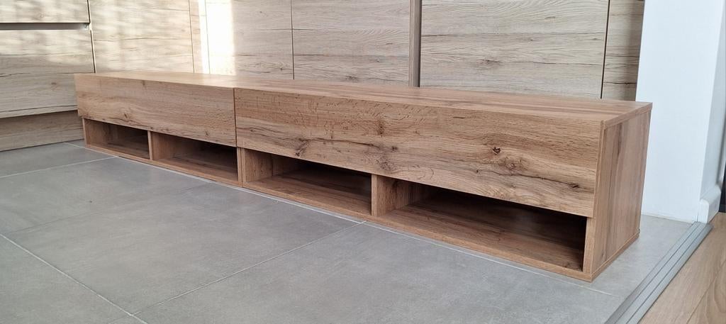 Zwevend tv meubel 200 cm, Ophalen, Minder dan 50 cm, 200 cm of meer, Zo goed als nieuw