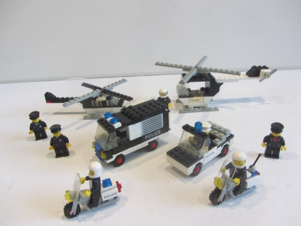 lego Vintage politie auto's, motoren en helicopters, Kinderen en Baby's, Speelgoed | Duplo en Lego, Ophalen of Verzenden, Gebruikt