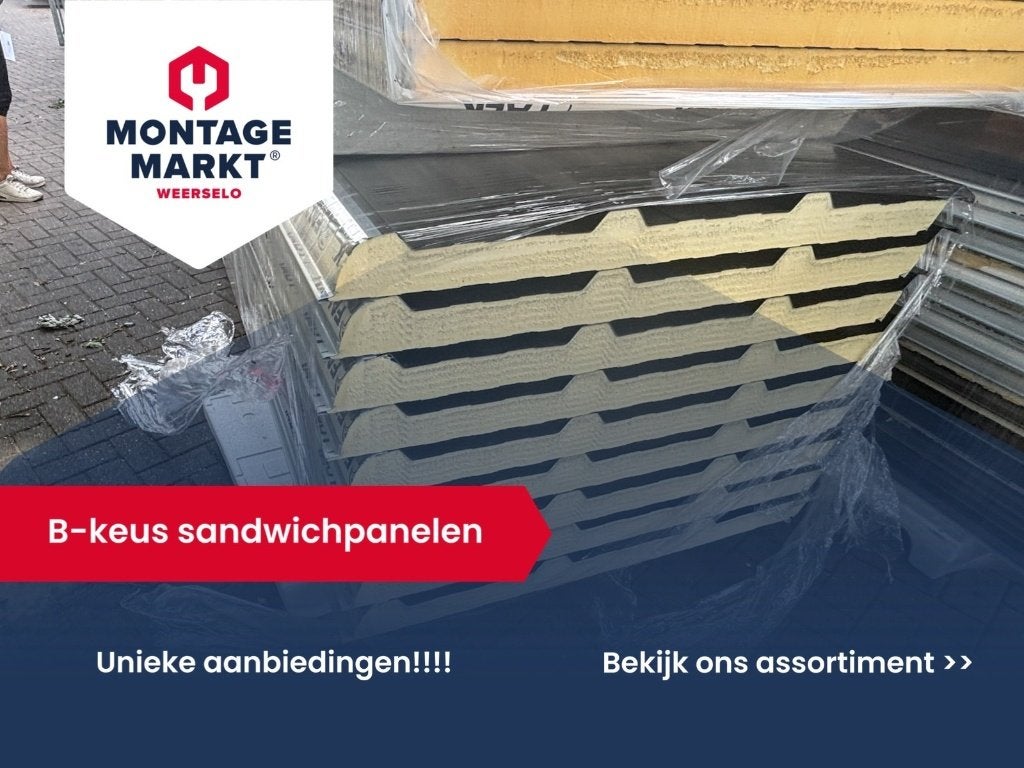 B-keus sandwichpanelen | Dak & Wand | Unieke aanbieding!!, Doe-het-zelf en Verbouw, Platen en Panelen, Ophalen, Nieuw, Overige materialen