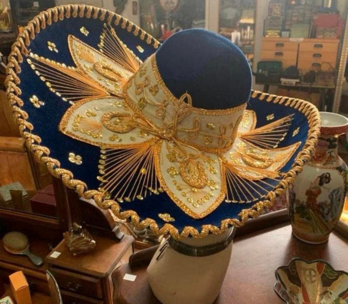 Vintage Pigalle Sombrero Mexicaanse Mariachi Hat Western, Verzenden