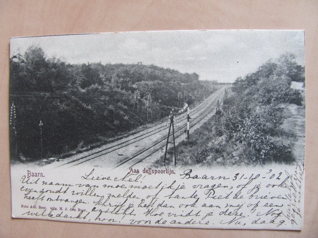 Baarn 1902 Spoorlijn, Verzamelen, Ophalen of Verzenden, Voor 1920, Utrecht