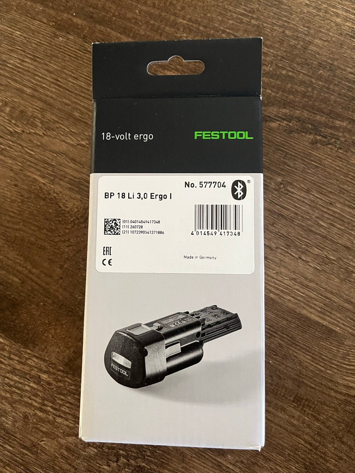 Festool BP 18 Li 3,0 Ergo I 18V Accu - Nieuw in doos, Ophalen of Verzenden, Nieuw, Overige typen