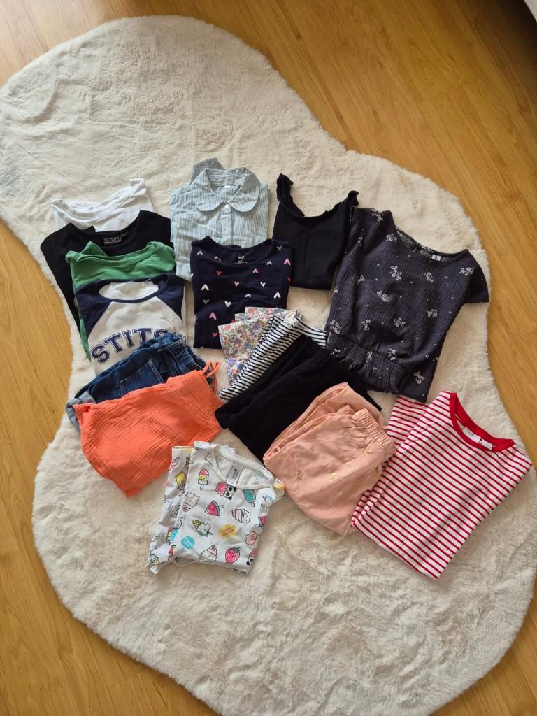 16-delig kledingpakket meisjes 134-140 voorjaar/zomer, Ophalen of Verzenden, Gebruikt, Maat 140