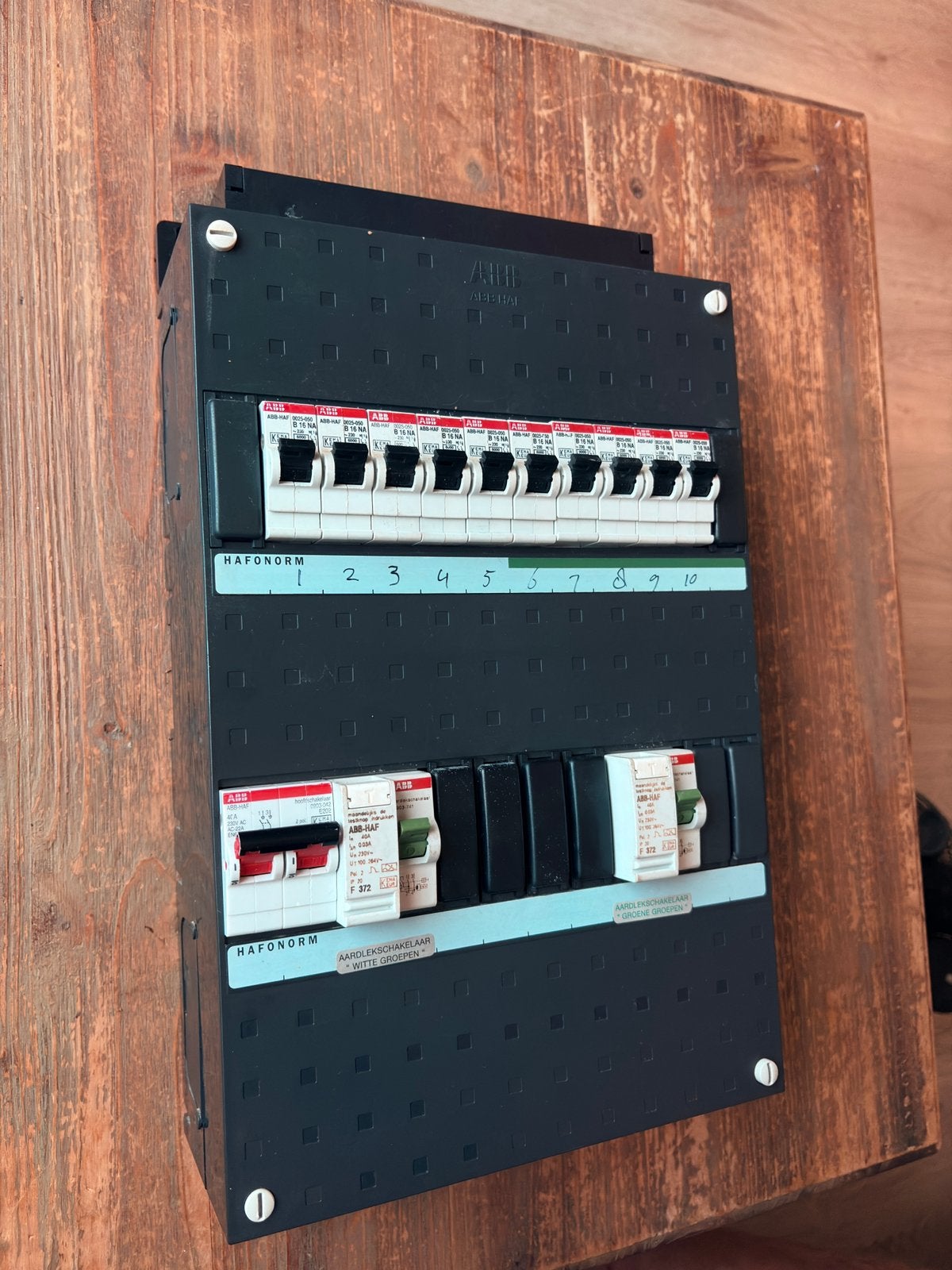 ABB busboard meterkast 1 fase 10 groepen, Ophalen, Zo goed als nieuw, Overige typen