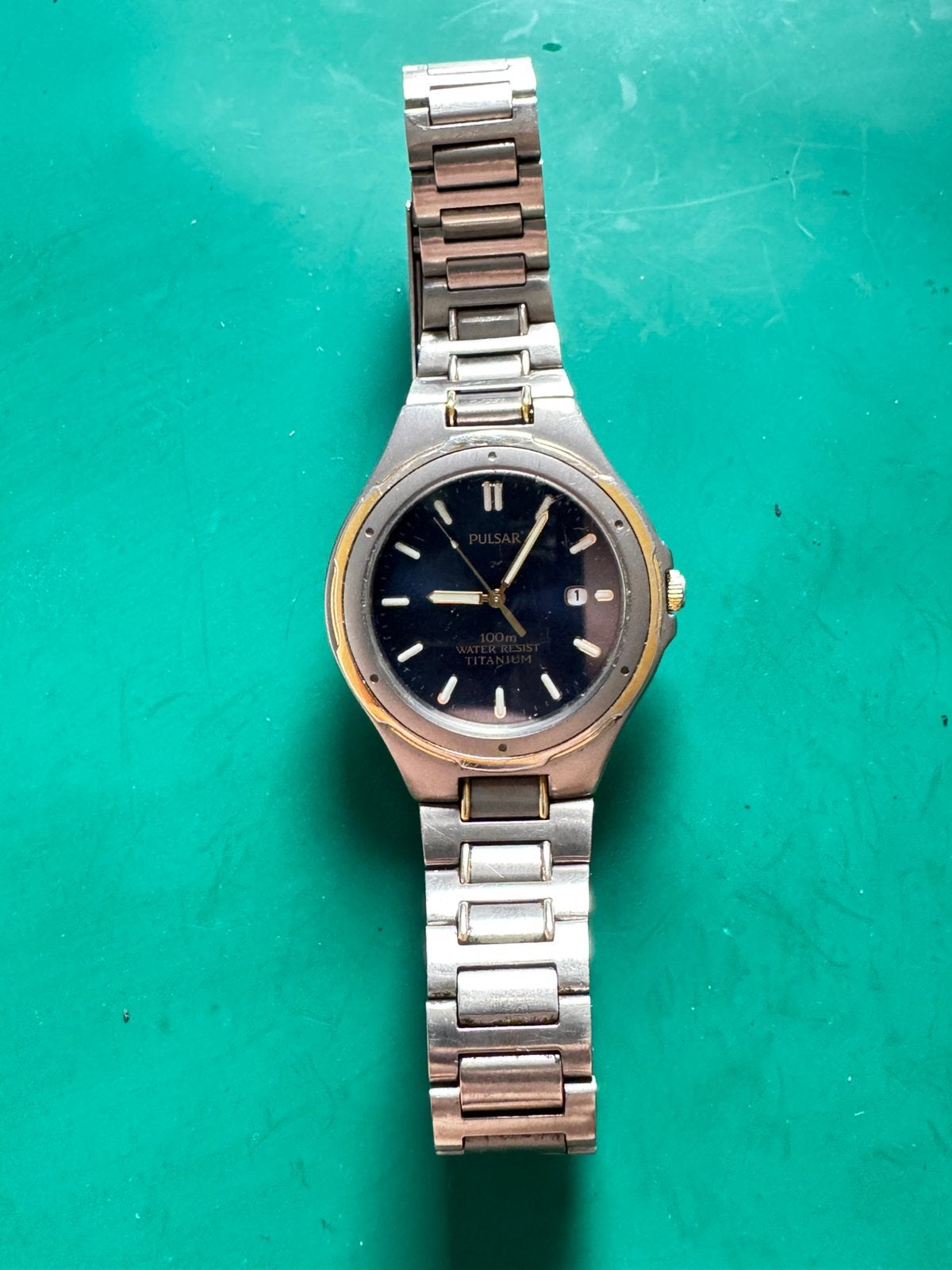 Pulsar Titanium horloge - werkt niet, Overige merken, Gebruikt, Polshorloge, Ophalen of Verzenden