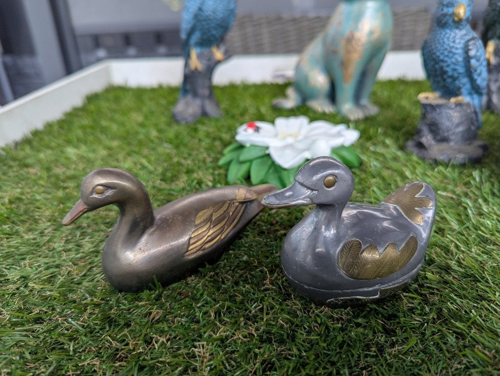 Brons en tinnen eendjes, Antiek en Kunst, Ophalen of Verzenden