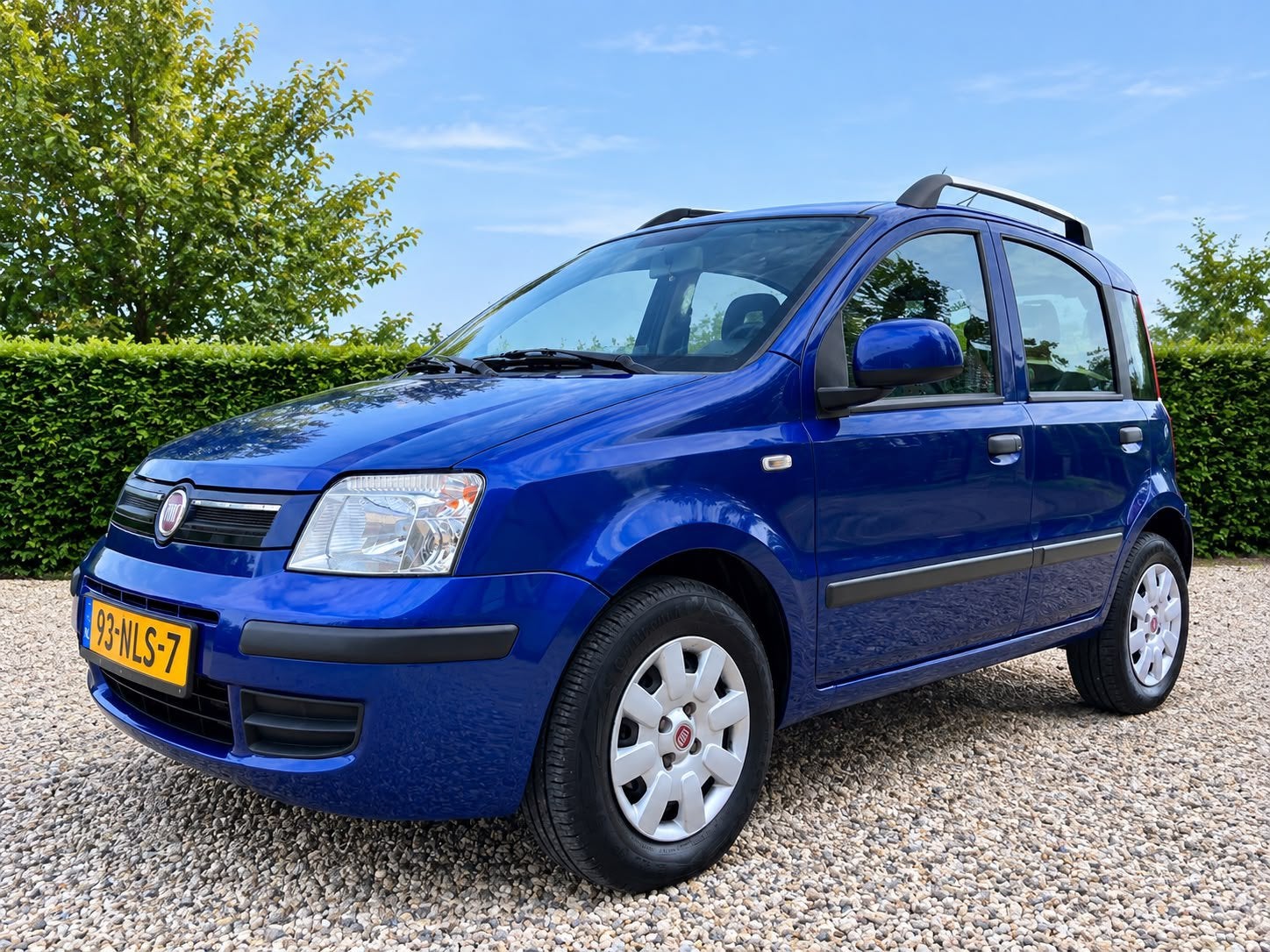 Fiat Panda 1.2 2010 Blauw NIEUWE APK !! / TREKHAAK /AIRCO, Dealer onderhouden, Stof, 1242 cc, Metallic lak