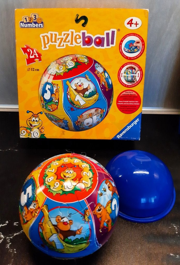 Kinder puzzelbol 'Nummers', Ophalen of Verzenden, 10 tot 50 stukjes, Zo goed als nieuw, 2 tot 4 jaar