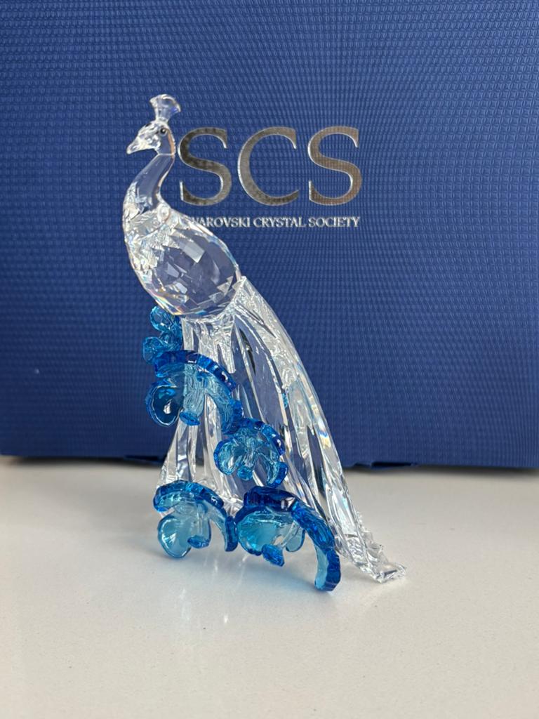 Swarovski scs witte pauw, Ophalen of Verzenden, Zo goed als nieuw, Figuurtje