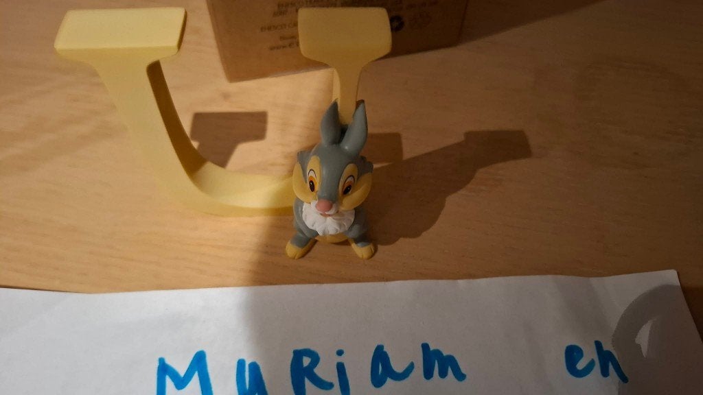 Disney Bambi Stampertje Showcase Letter Beeld, Ophalen of Verzenden, Bambi of Dumbo, Zo goed als nieuw, Beeldje of Figuurtje