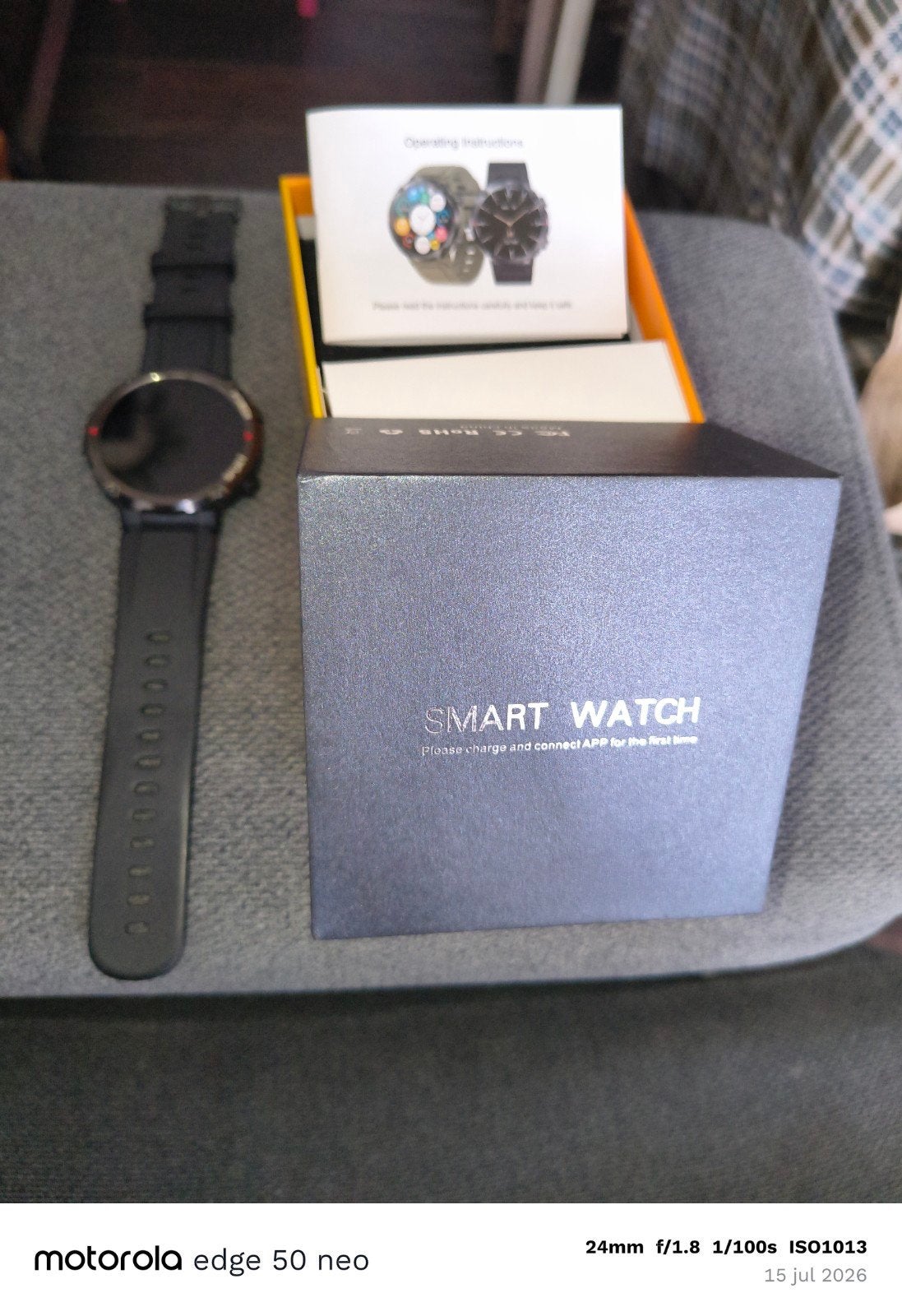 Smartwatch met o.a hartslagmeter stappenteller enz., Onbekend, Zwart, Stappen, Ophalen of Verzenden