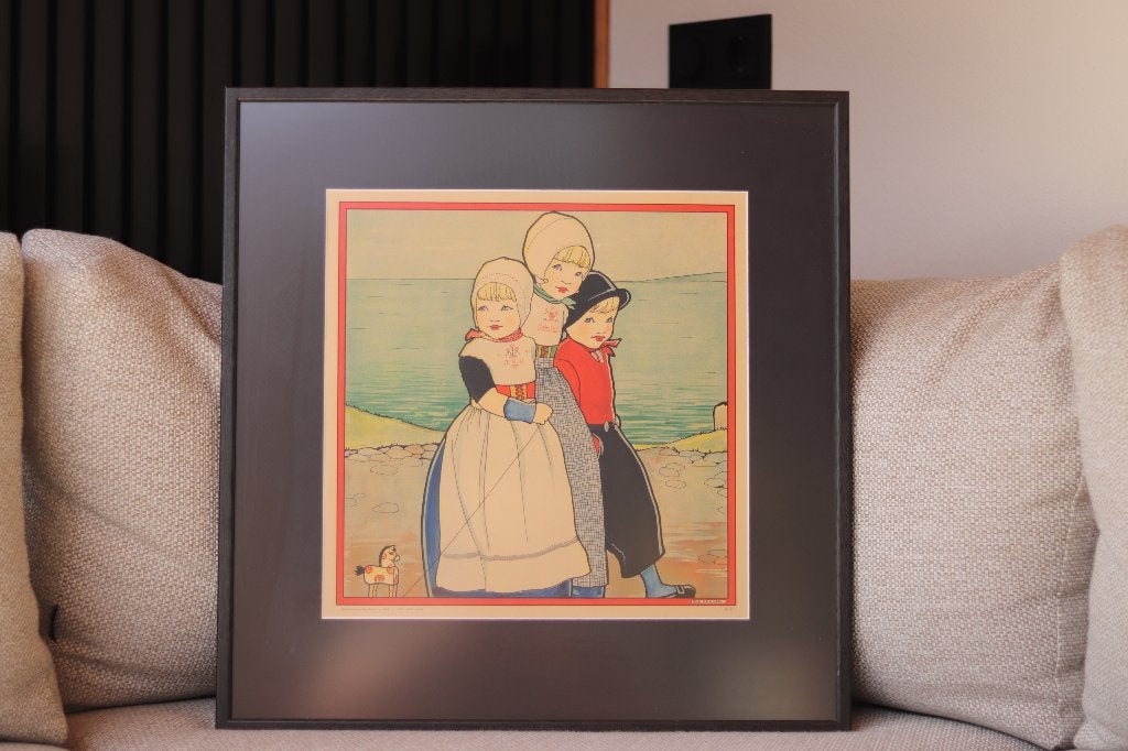 Kleurenprent - Urk - Holland - Rie Cramer 1932, Antiek en Kunst, Kunst | Schilderijen | Klassiek, Ophalen, Gedateerd, Portret of Personen