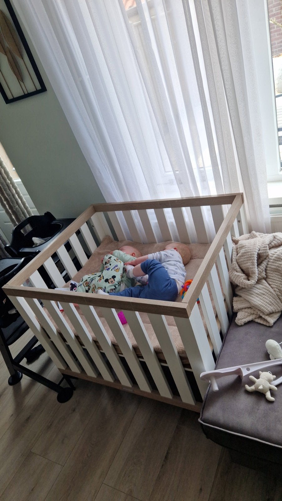 babybox, Ophalen, Gebruikt, Rechthoekig, In hoogte verstelbaar