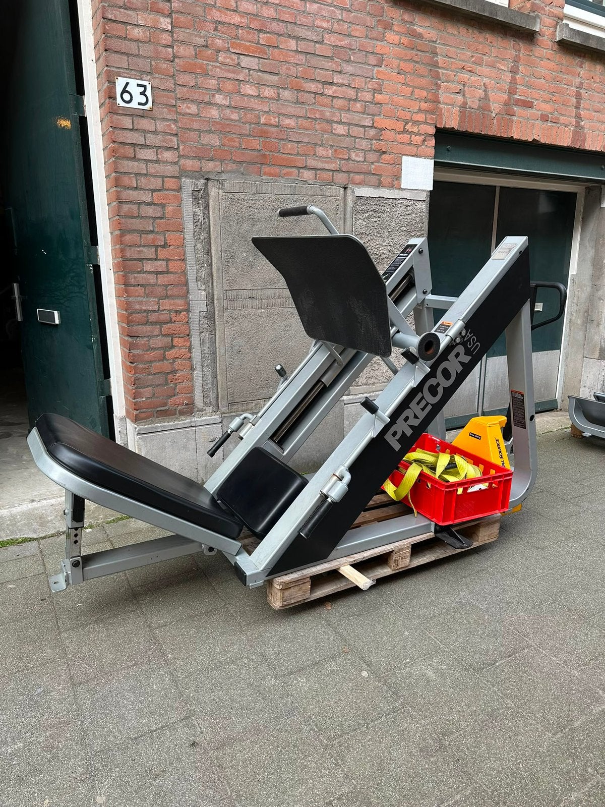 Precor Icarian Leg Press, Ophalen, Krachtstation, Zo goed als nieuw, Metaal