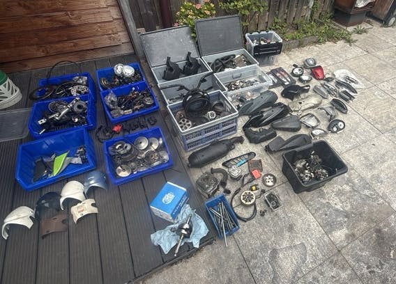 Partij Scooter Onderdelen, Fietsen en Brommers, Brommeronderdelen | Algemeen, Gebruikt, Overige typen, Ophalen of Verzenden