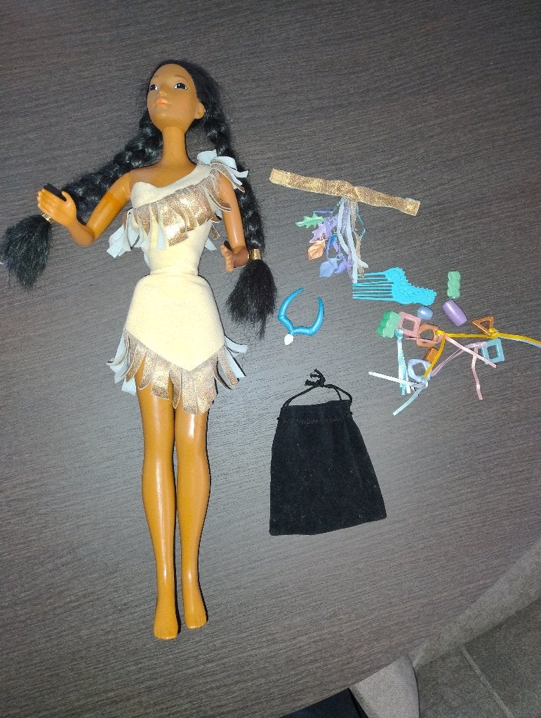 Mooie grote Pocahontas pop van Mattel, 47cm, Ophalen of Verzenden, Gebruikt, Overige typen