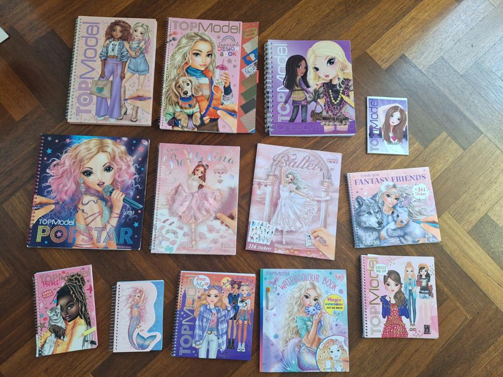 Grote collectie TOPModel tekenboeken, Ophalen of Verzenden, Zo goed als nieuw, Taal en Lezen