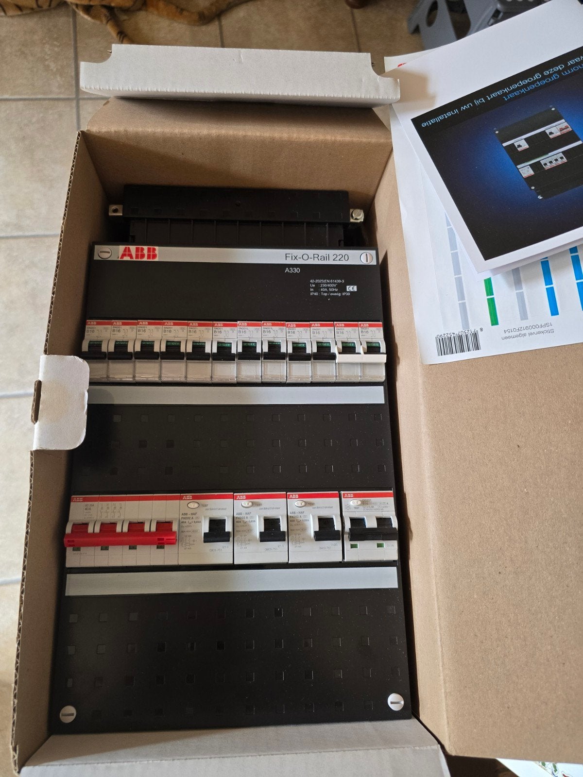 ABB groepenkasten (Nieuw)1/3 fase, Ophalen, Nieuw