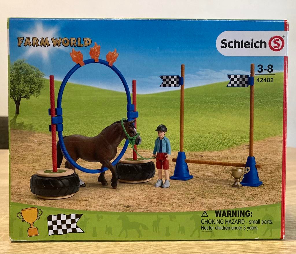 Schleich pony agility wedstrijd, Verzamelen, Speelgoed, Zo goed als nieuw, Ophalen of Verzenden