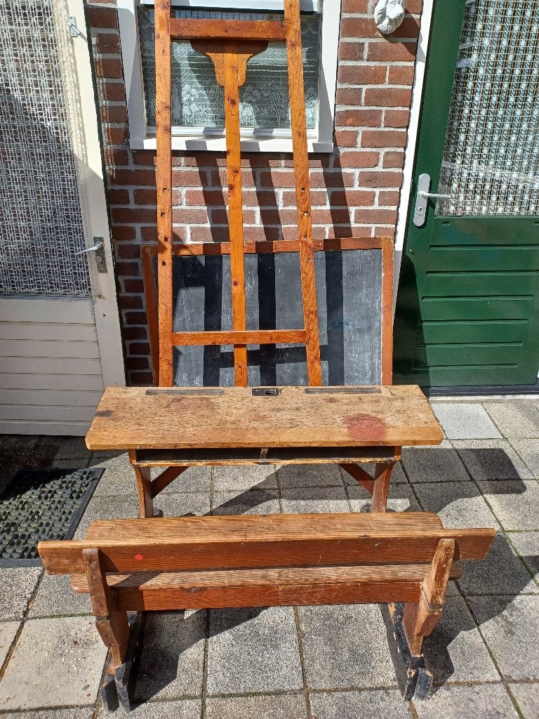 oude schoolbank, Ophalen of Verzenden