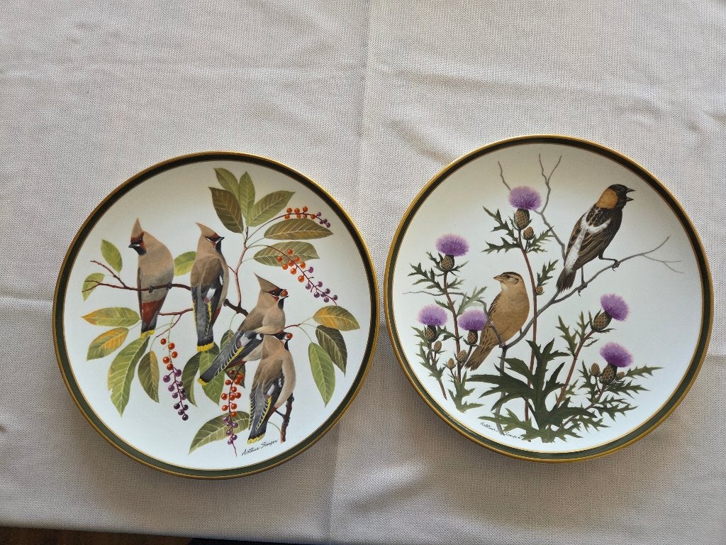 Verzamelborden van Franklin porcelain Songbirds of the world, Ophalen of Verzenden