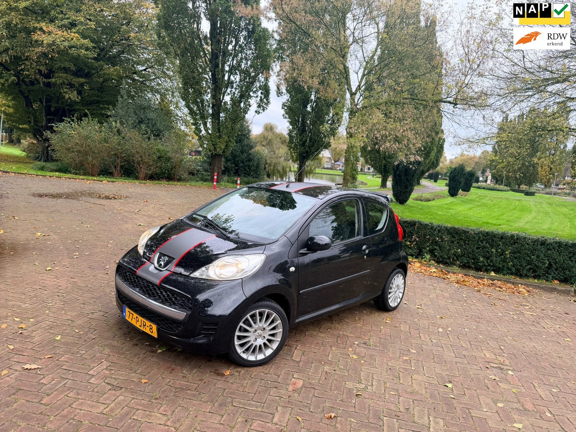 Peugeot 107 1.0-12V XS | Sport+ | velgen | Airco | Elektrisc, Voorwielaandrijving, Stof, Gebruikt, Zwart