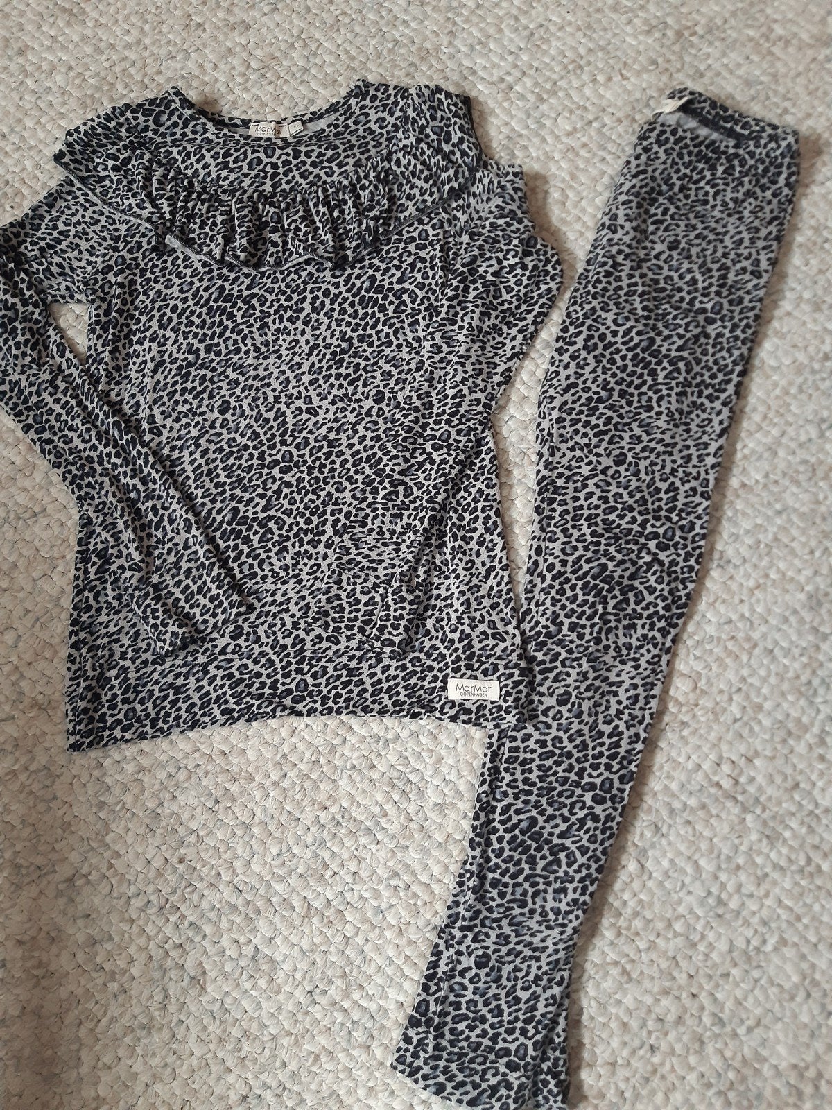 MarMar Copenhagen leopard grey maat 140/10Y nieuwstaat, Meisje, Ophalen of Verzenden, Zo goed als nieuw, Setje