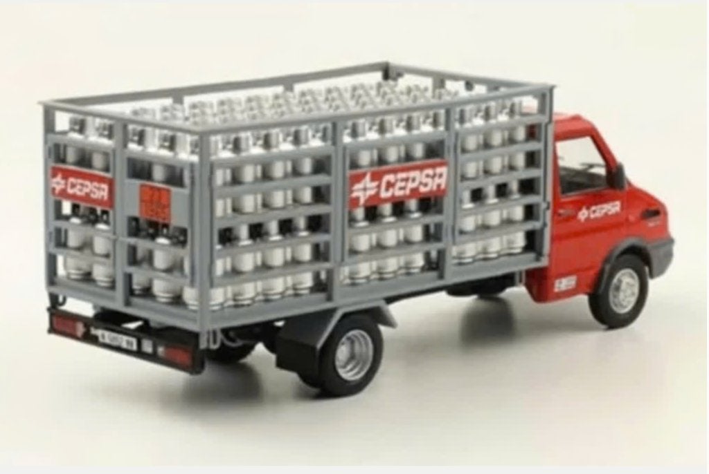 Pegaso Daily '94 gasflessen CEPSA 1/43 reparto / servicio 8, Verzenden, Nieuw, Bus of Vrachtwagen, Overige merken