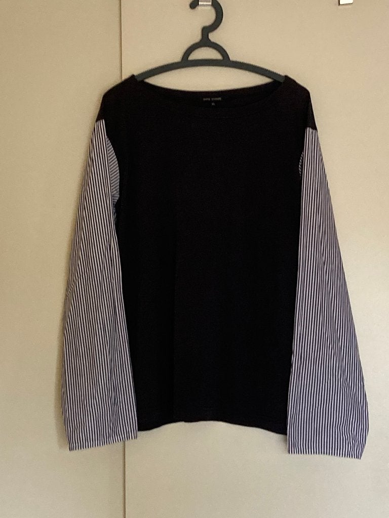Sofie D'Hoore Top met gestreepte mouwen - Maat 42, Kleding | Dames, Maat 42/44 (L), Nieuw, Sofie D'Hoore, Lange mouw