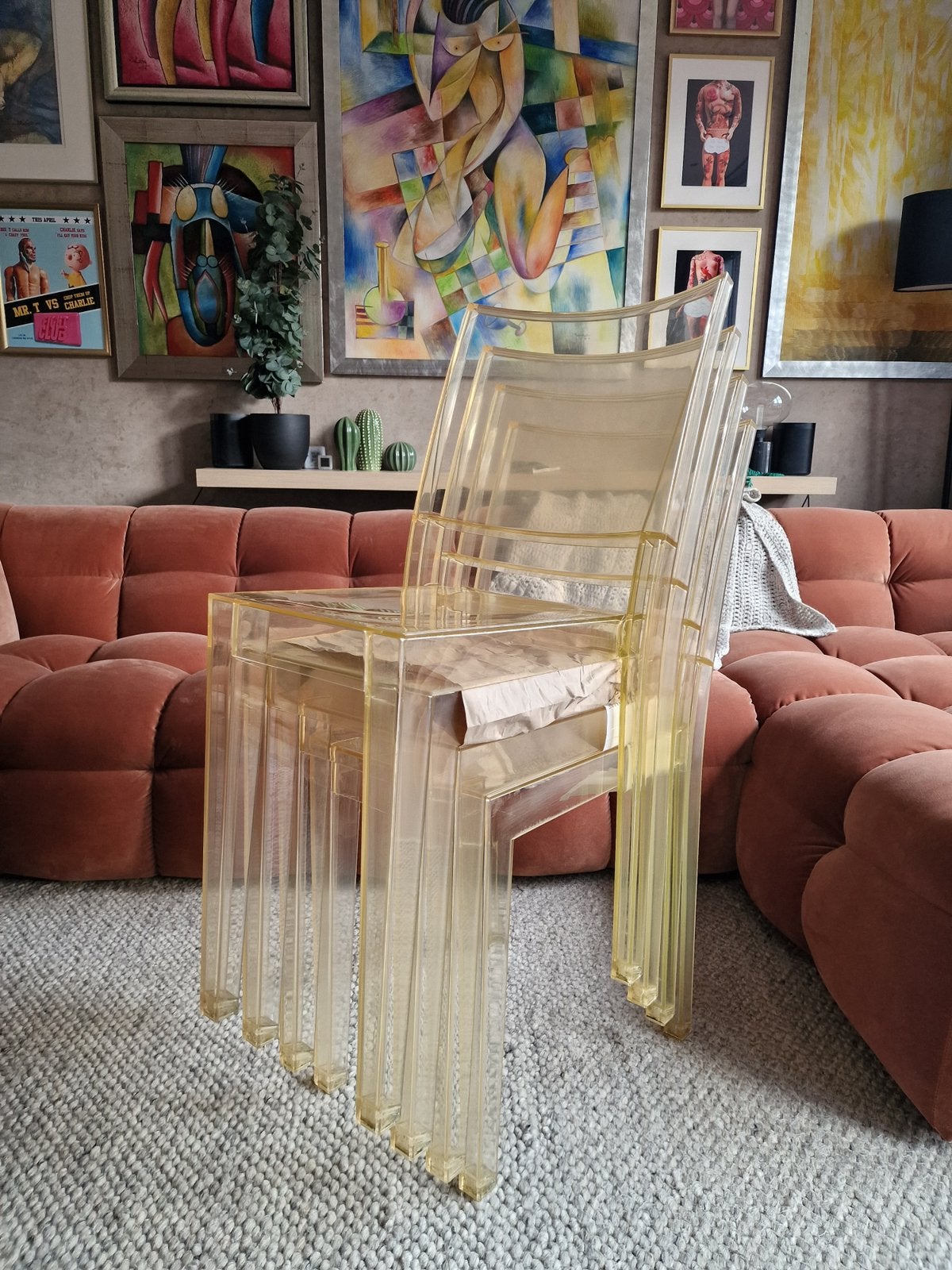 Kartell la marie stoelen, Kunststof, Gebruikt, Overige kleuren, Kartell