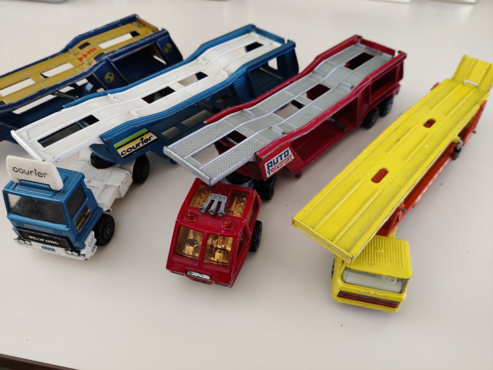 Matchbox Lesney Superkings auto transporters, Ophalen of Verzenden, Gebruikt, Bus of Vrachtwagen
