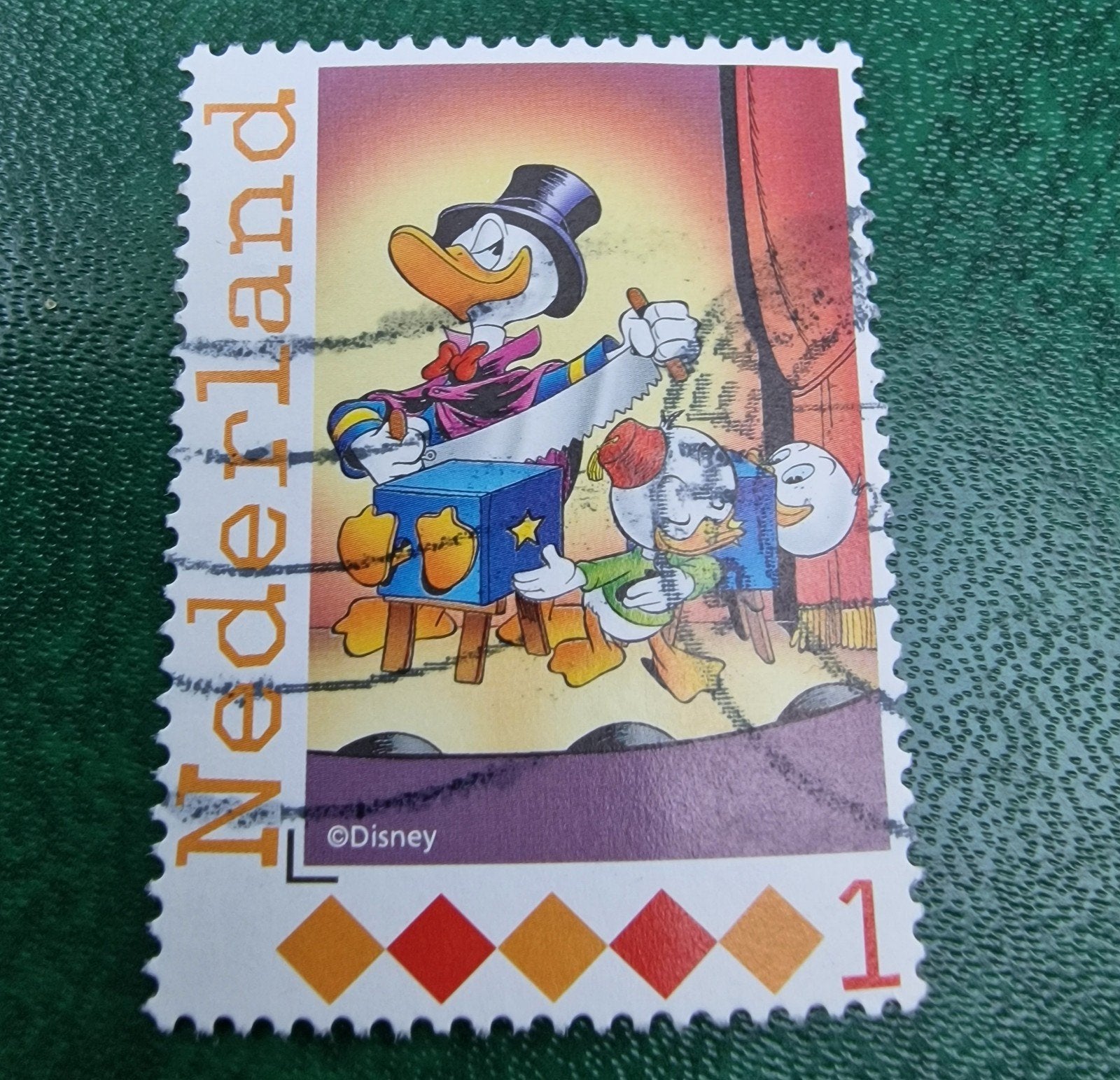 kv1041 persoonlijkebpostzegel Donald Duck goocheltruc, Postzegels en Munten, Postzegels | Nederland, Ophalen of Verzenden, Na 1940