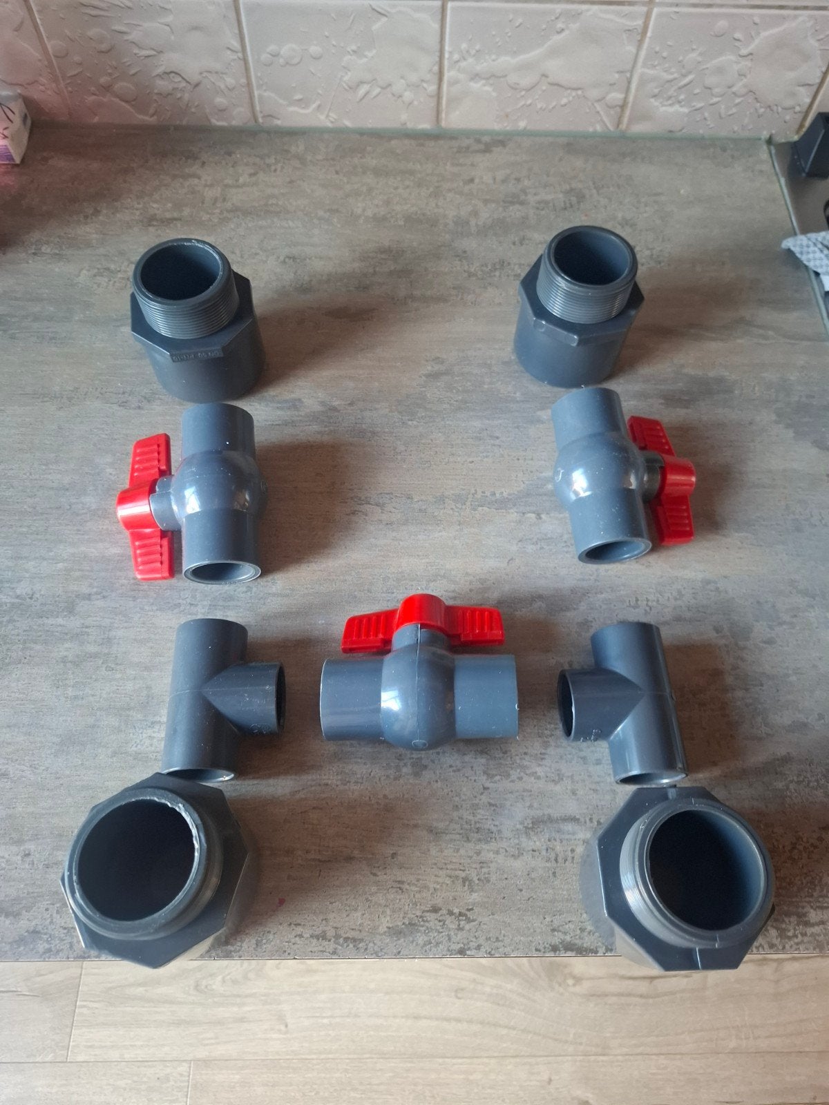 Bypass zwembad koppelingen 32mm naar 38mm intex schroef, Overige materialen, Overige typen, Minder dan 2 meter, 20 tot 40 mm