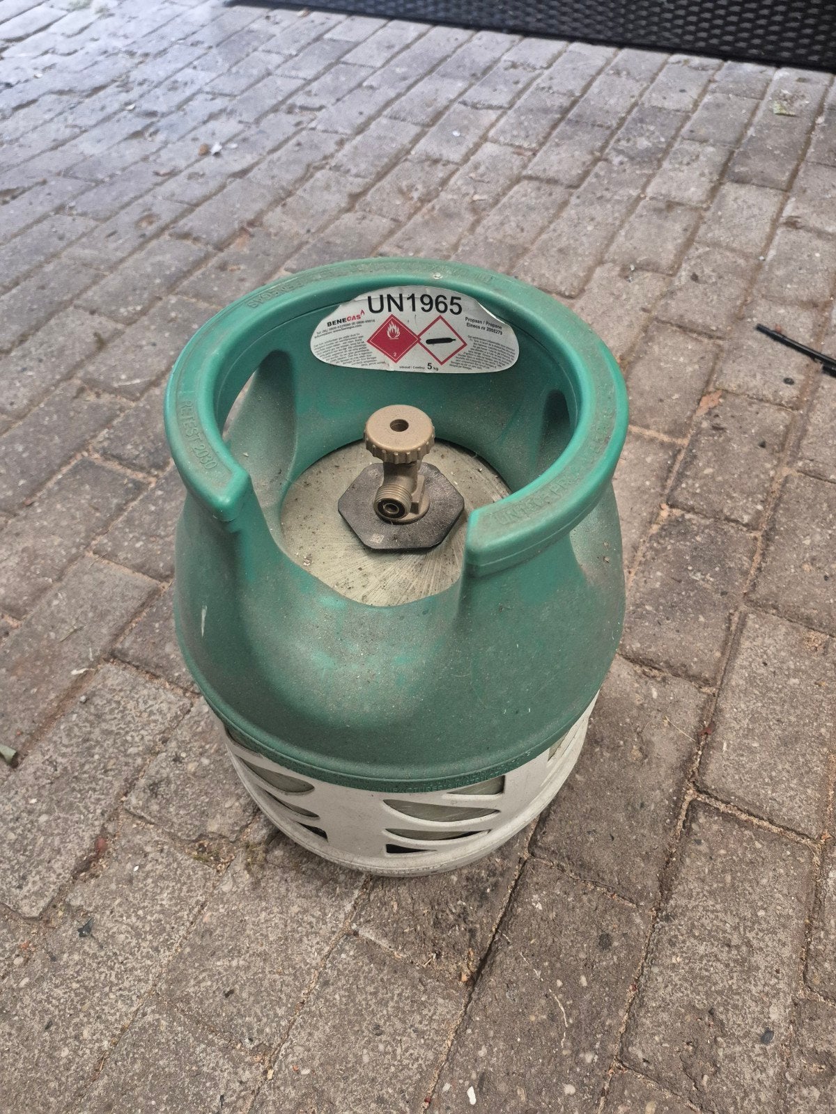 Lege Benegas 5kg gasfles, Ophalen, Gebruikt