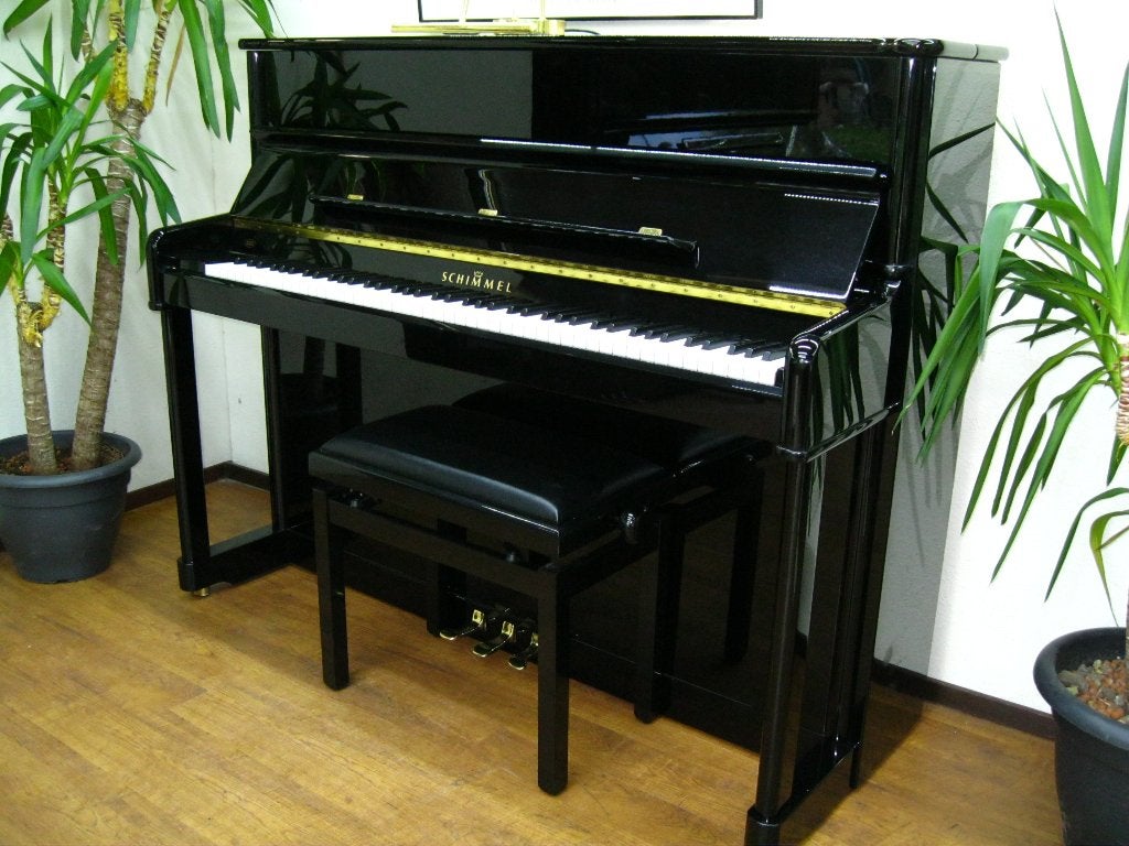 Schimmel 120 TN Duitse Top piano  "Zeldzaam mooi", Muziek en Instrumenten, Piano's, Ophalen, Zwart, Zo goed als nieuw, Piano