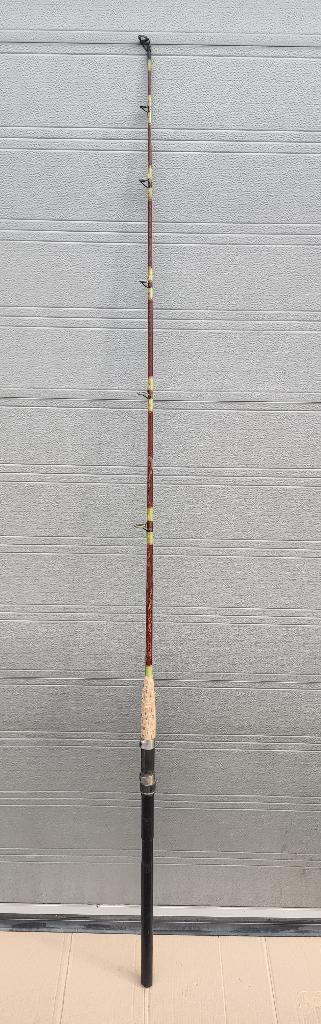 Zeebaarshengel 2,10 meter 1-Delig zeehenge, Ophalen, Gebruikt, Werphengel