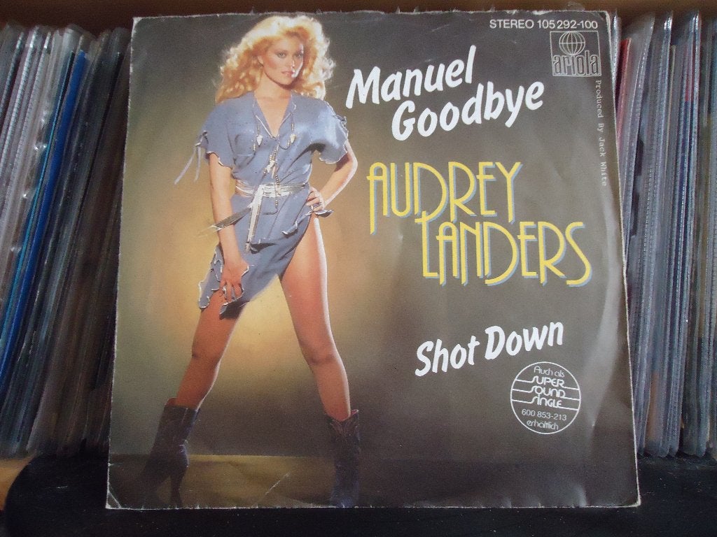 7" Single Audrey Landers - Manuel Goodbye / Shot Down, Gebruikt, 7 inch, Ophalen of Verzenden, Pop