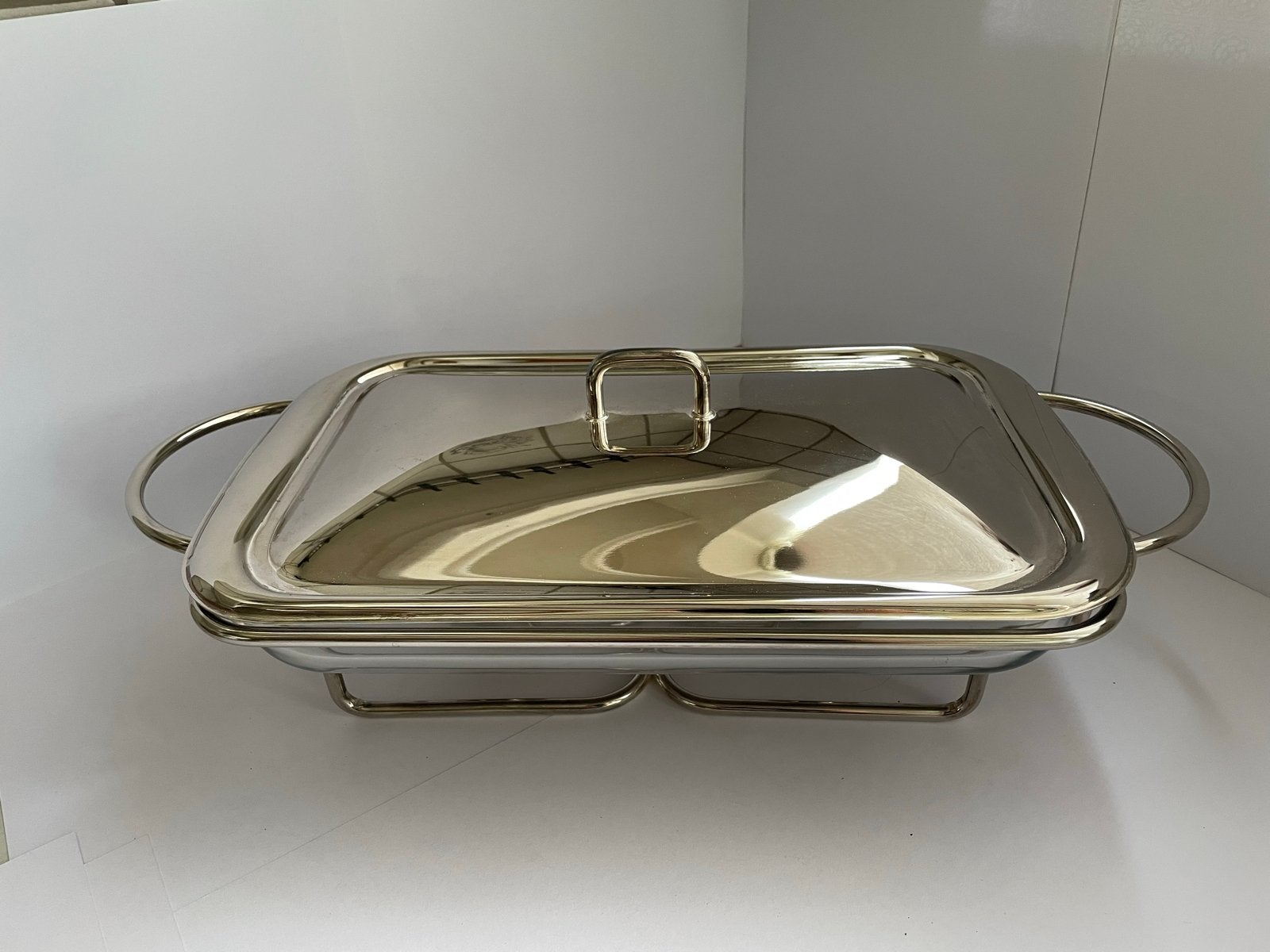 Chafing Dish met Glazen Schaal en Warmhoudfunctie, Zilver, Ophalen of Verzenden, Zo goed als nieuw, Overige merken