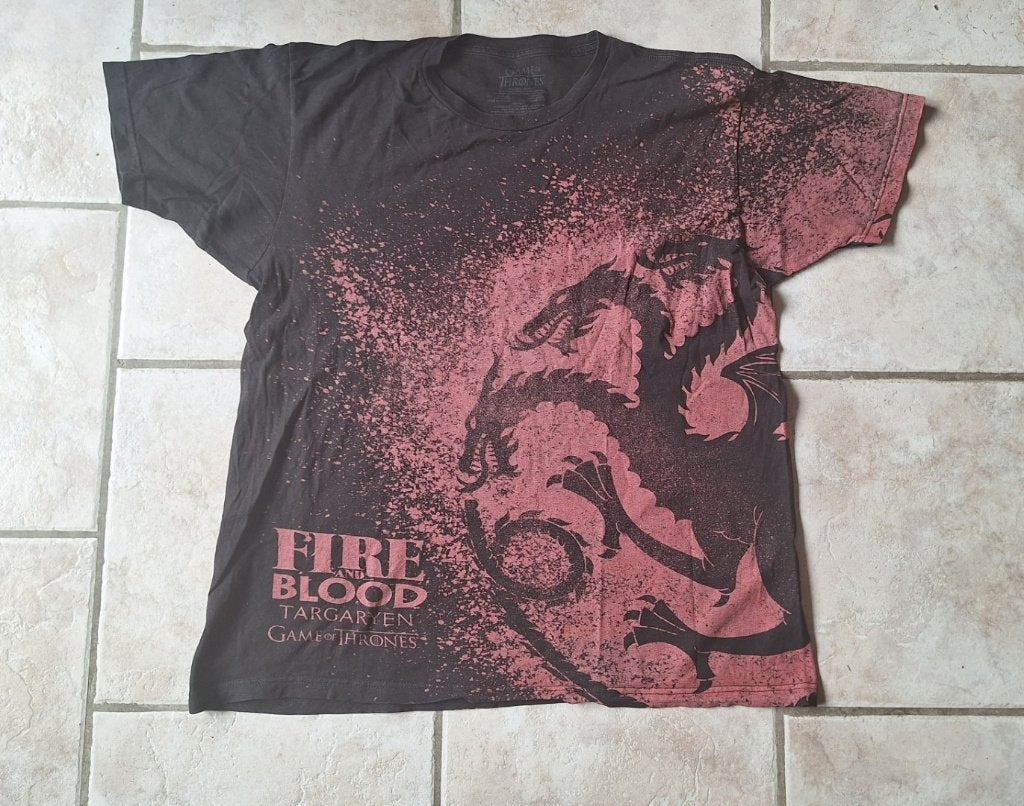 T-shirt Game of Thrones maat XL, Ophalen of Verzenden, Maat 56/58 (XL), Rood