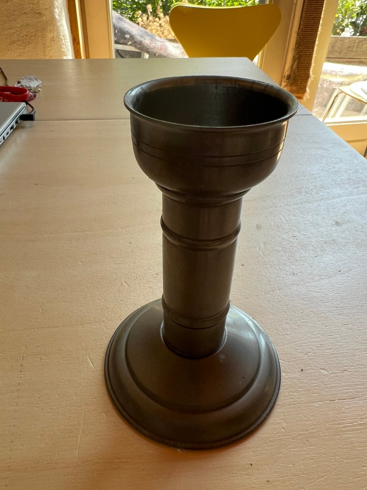 Tinnen voorwerpen (vaasje, kandelaar, kannetje, olielampje), Ophalen of Verzenden, Overige materialen