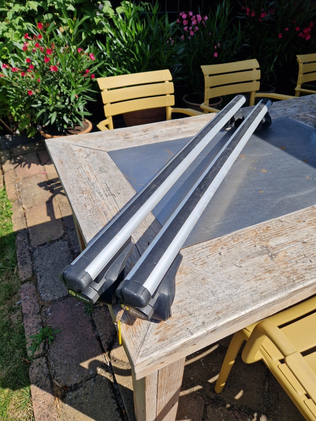 Thule dakdragers, gebruikt op Volvo XC90, Auto diversen, Dakdragers, Ophalen, Gebruikt