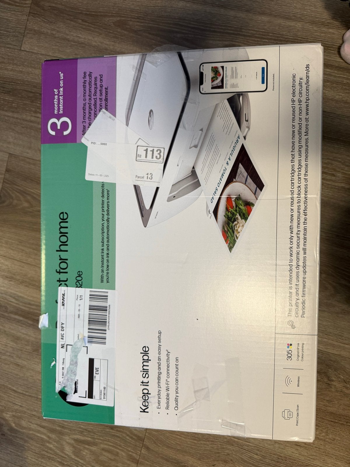 HP DeskJet 2820e All-in-One Printer Nieuw + A4 papier, Ophalen, Inkjetprinter, All-in-one, Draadloos