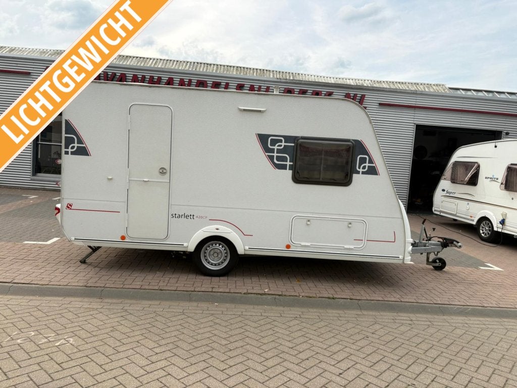 Sterckeman Starlett 420 CP Mover!VT!Fietsenrek!, Caravans en Kamperen, Caravans, Sterckeman, Overige typen, Bedrijf, Treinzit