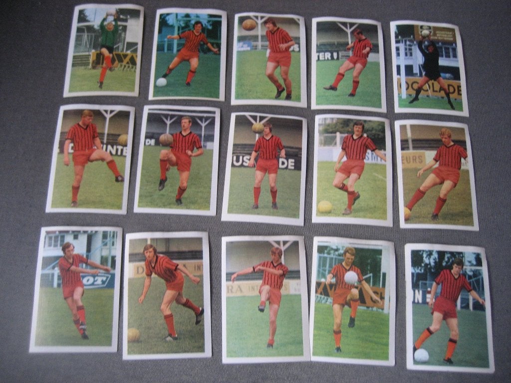 excelsior voetbalplaatjes jaren 70, Ophalen of Verzenden, Gebruikt, Overige binnenlandse clubs, Poster, Plaatje of Sticker
